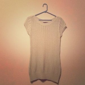 Cream sweater dress
